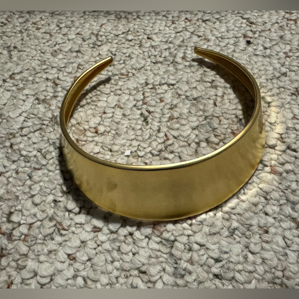 Vintage Donna Karan Gold-Tone Cuff Necklace